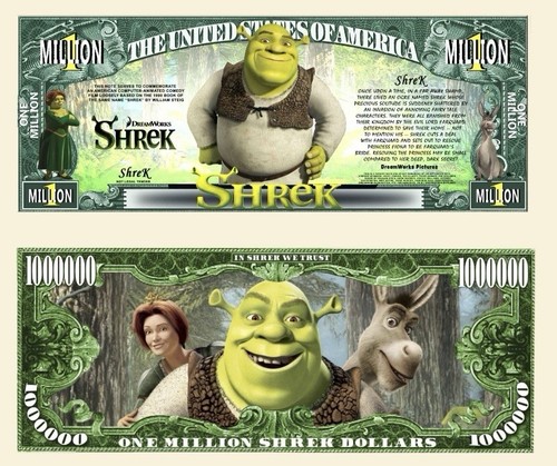 Confezione 100 banconote shrek - confezione,